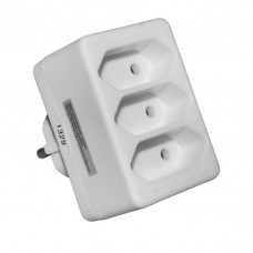 Πολύπριζο 3 Θέσεων Λευκό 15-098